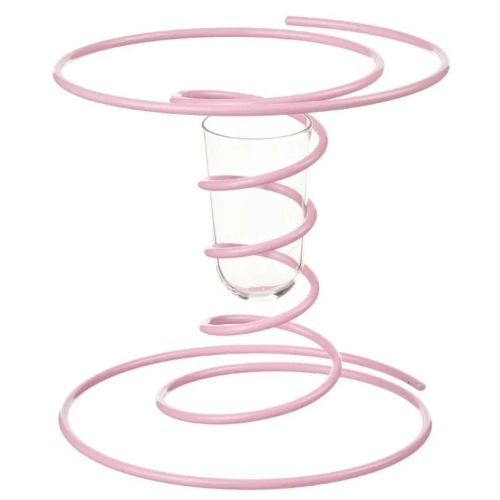 Gustaf Westman X Ikea Vinterfint Vase Pink Spiral 12 ¼